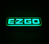 EZGO golf cart TXT, RXV Green led emblem, logo, nameplate, sticker