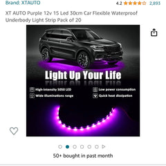 EZLO golf cart TXT, RXV purple led emblem, logo, nameplate, sticker