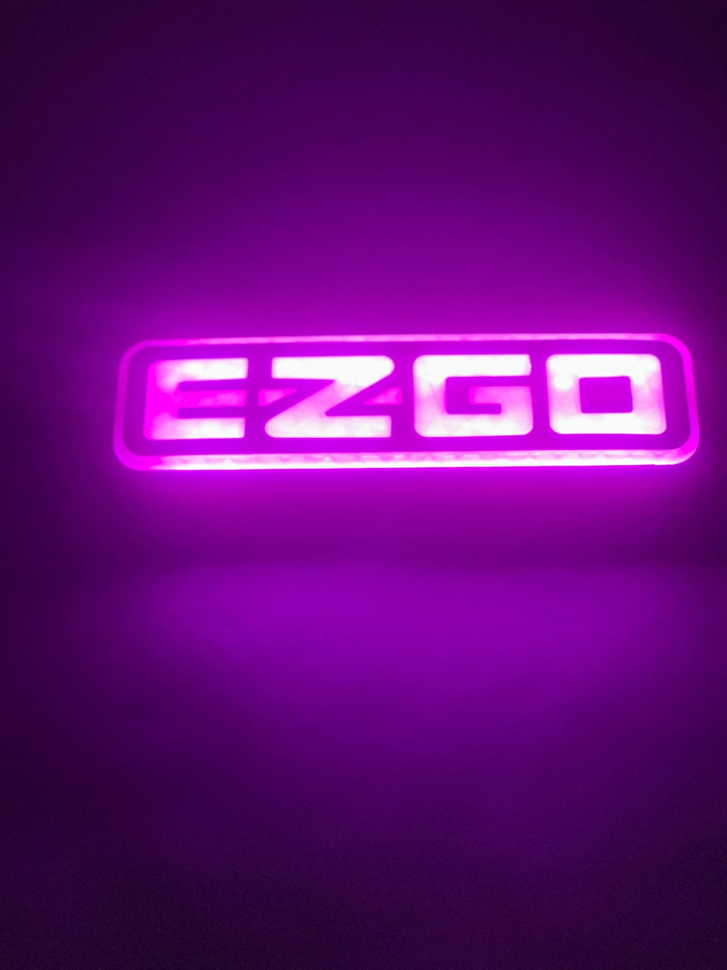 EZGO LED TXT (1996-2013) Purple Emblem/Nameplate, Logo, Sticker