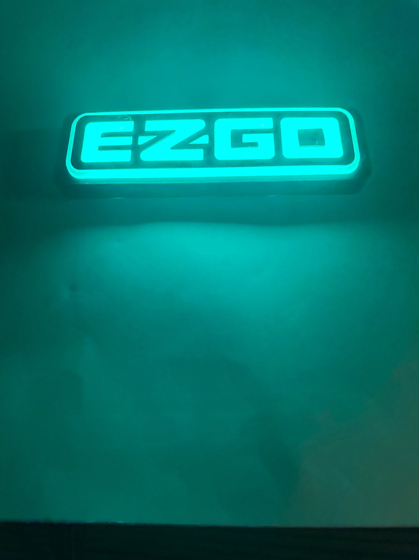EZGO LED TXT (1996-2013) Green emblem/Nameplate, Sticker, Logo