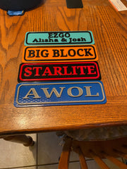 EZGO, Yamaha, Club Car Golf Cart Emblems, Nameplates and Badges