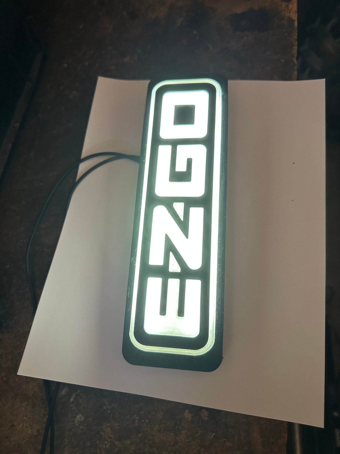 EZGO TXT (1996-2013) White LED Emblem/Nameplate, Logo, Sticker