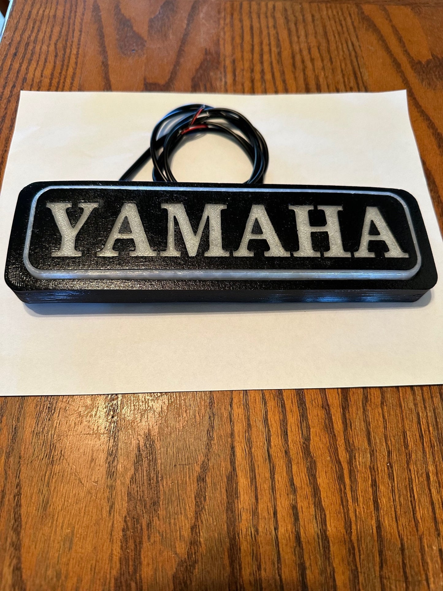 Yamaha Golf Cart Blue LED Emblems, Nameplate, Logo, sticker