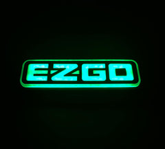 EZGO golf cart TXT,  RXV Green led emblem, logo, nameplate, sticker