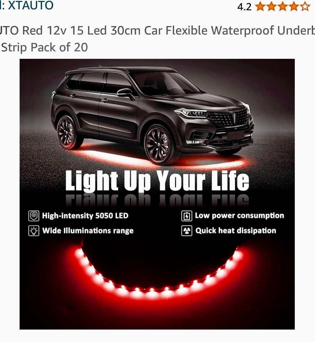 EZGO golf cart TXT,  RXV red led emblem, logo, nameplate, sticker