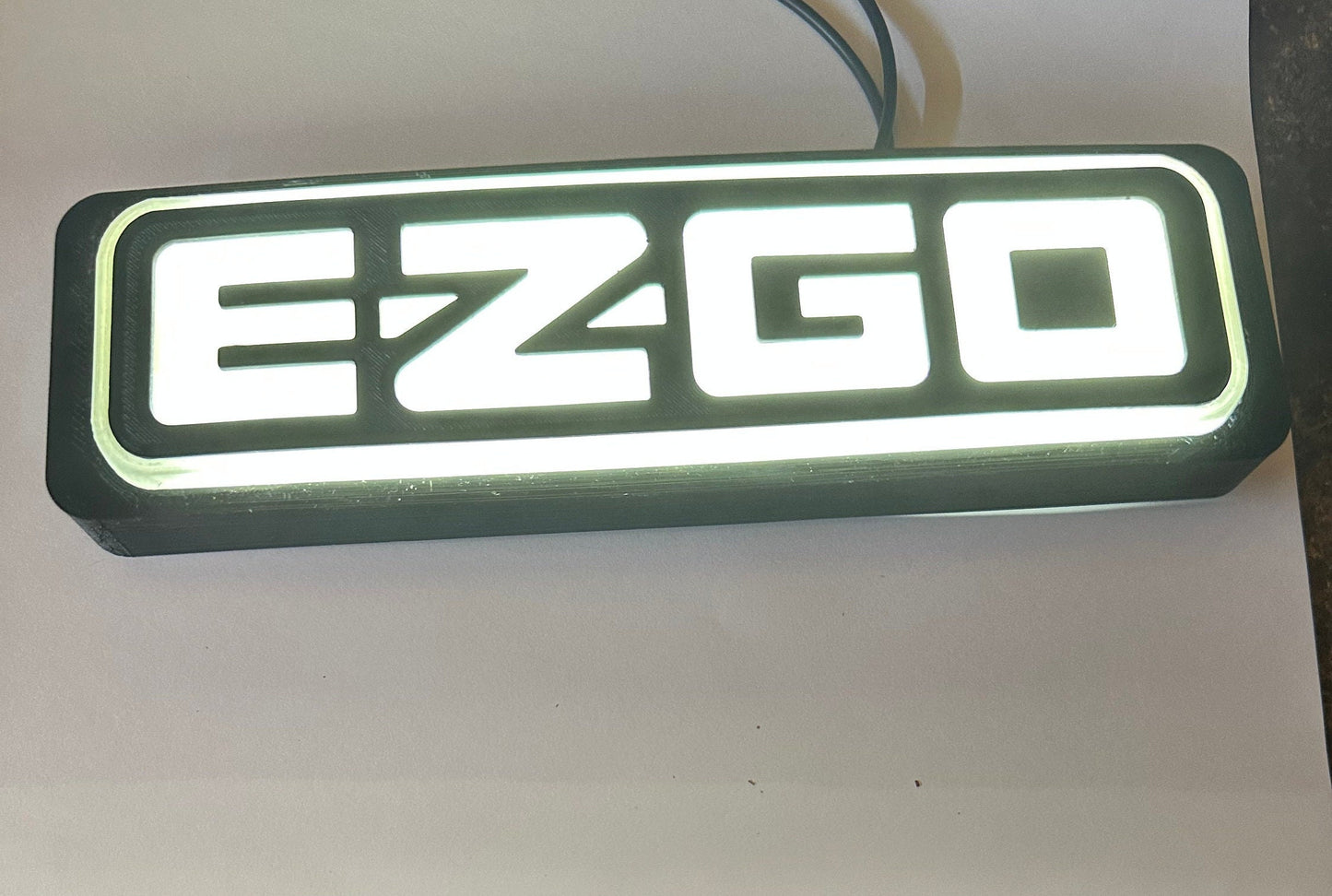 EZGO TXT (1996-2013) White LED Emblem/Nameplate, Logo, Sticker
