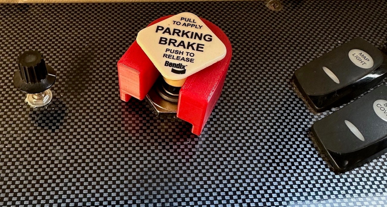 Tiffin RV (But not limited too) Safety Air Brake Lockout Block with Remove Before Flight Tag