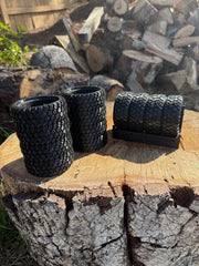 4 All Terrain Tire Thermal Cooler and Coasters W/Tire Rack