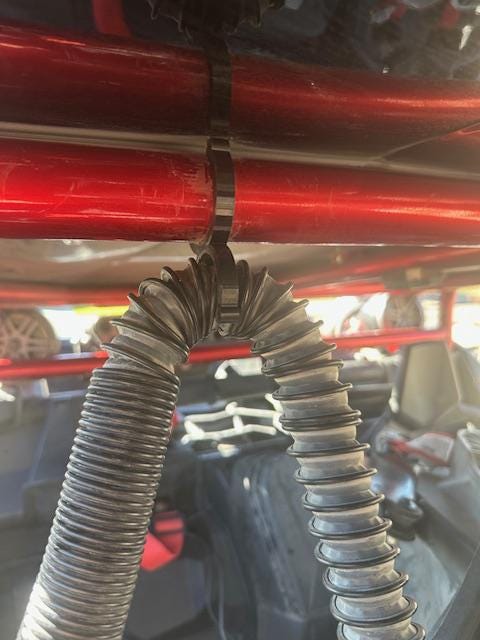 SXS UTV Can Am Polaris Razor Air Pumper Hose Hangers and Block Offs