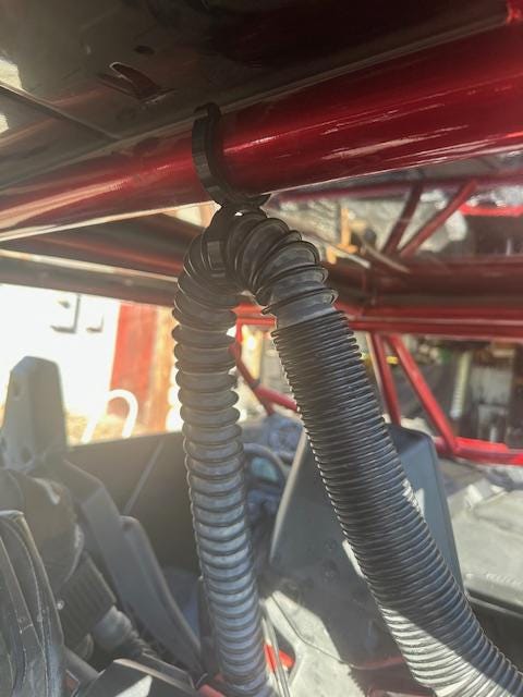 SXS UTV Can Am Polaris Razor Air Pumper Hose Hangers and Block Offs