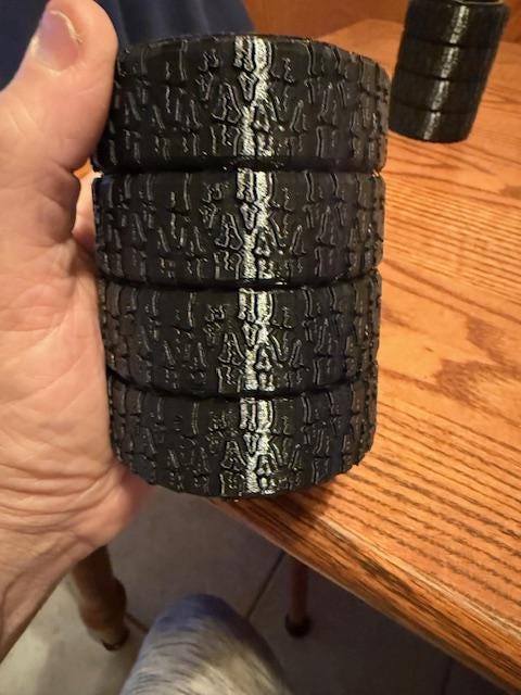 2 Nitro Grappler Tire Koozies and Coasters